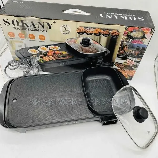 Electric Hot Pot Grill Indoor BBQ GrillSelf Heating Hot Pot