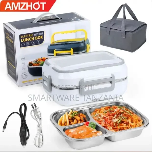 Electric Lunch Box, 1.5L Portable Food Warmer Heater - Buy in Dar es Salaam, Tanzania | Smartware