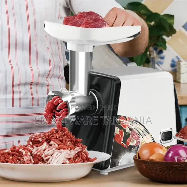 Electric Meat Grinder, Sausage Maker With 3 Grinding Plates - Buy in Dar es Salaam, Tanzania | Smartware