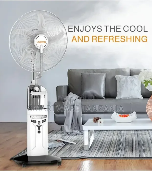 Electric Misting Fan Cooling Humidification Mute Smart Fan