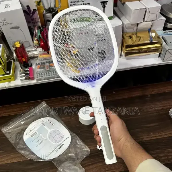 Electric Mosquito Zapper Killer Racket With Charging Base - Buy in Dar es Salaam, Tanzania | Smartware