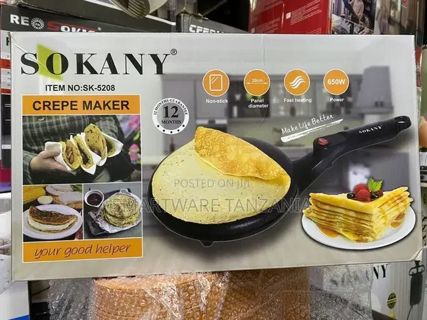 Electric Non-stick Crepe Maker Baking Pizza Machine Pancake - Buy in Dar es Salaam, Tanzania | Smartware