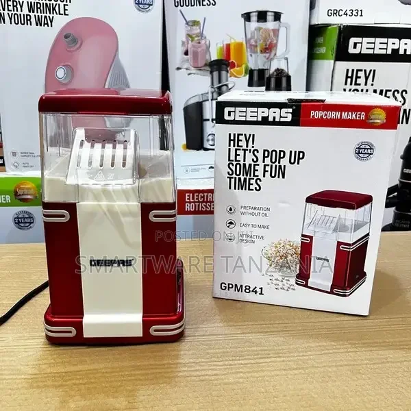 Electric Popcorn Maker With Measuring Cup Oil-free - Buy in Dar es Salaam, Tanzania | Smartware
