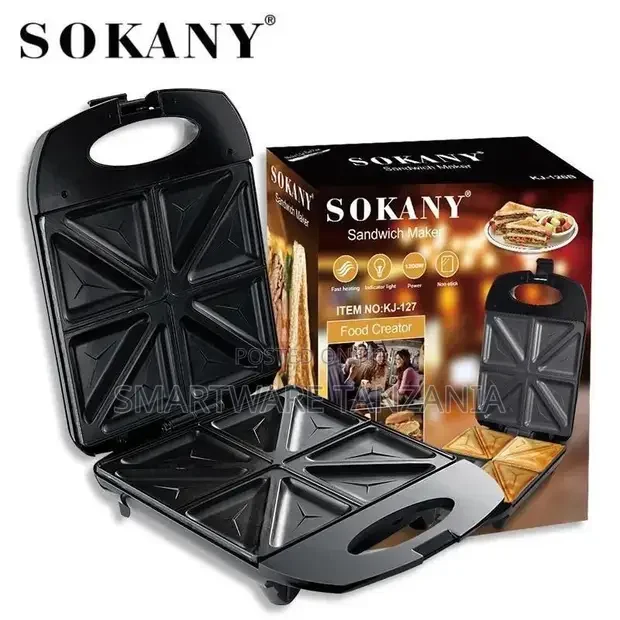 Electric Sandwich Maker, Non-stick Toaster Press - Buy in Dar es Salaam, Tanzania | Smartware