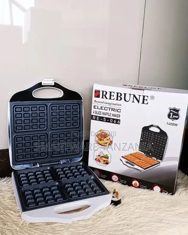 Electric 4 Slice Waffle Maker - Buy in Dar es Salaam, Tanzania | Smartware