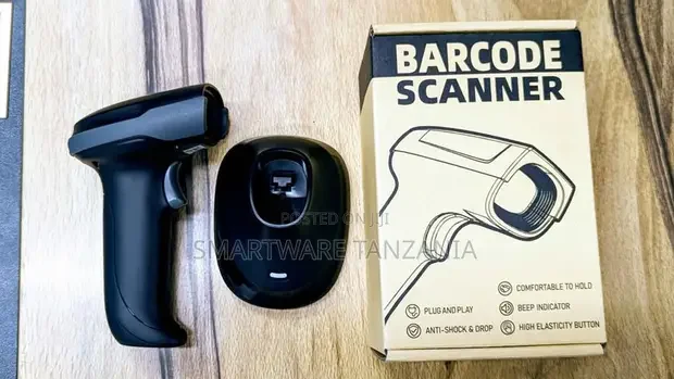 Ergonomic Barcode Scanner Bundle With Base Station And Manual