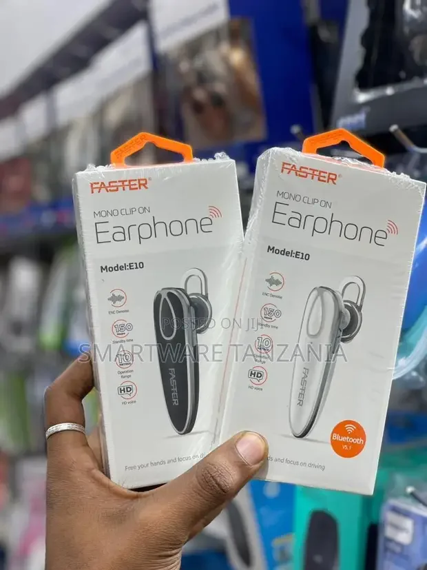 Faster E10 Enc Mono Clip on Wireless Stereo Headset - Buy in Dar es Salaam, Tanzania | Smartware
