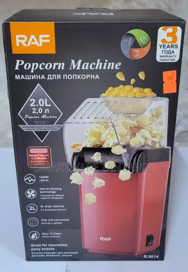 Fat Free Electric Popcorn Maker Machine With Measuring Cup