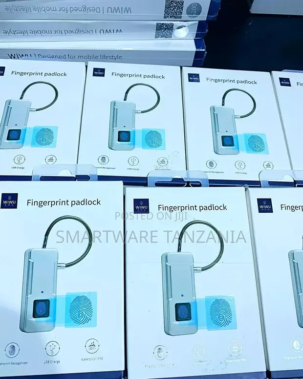 Fingerprint Lock Rechargeable Keyless 10 Sets Fingerprints - Buy in Dar es Salaam, Tanzania | Smartware