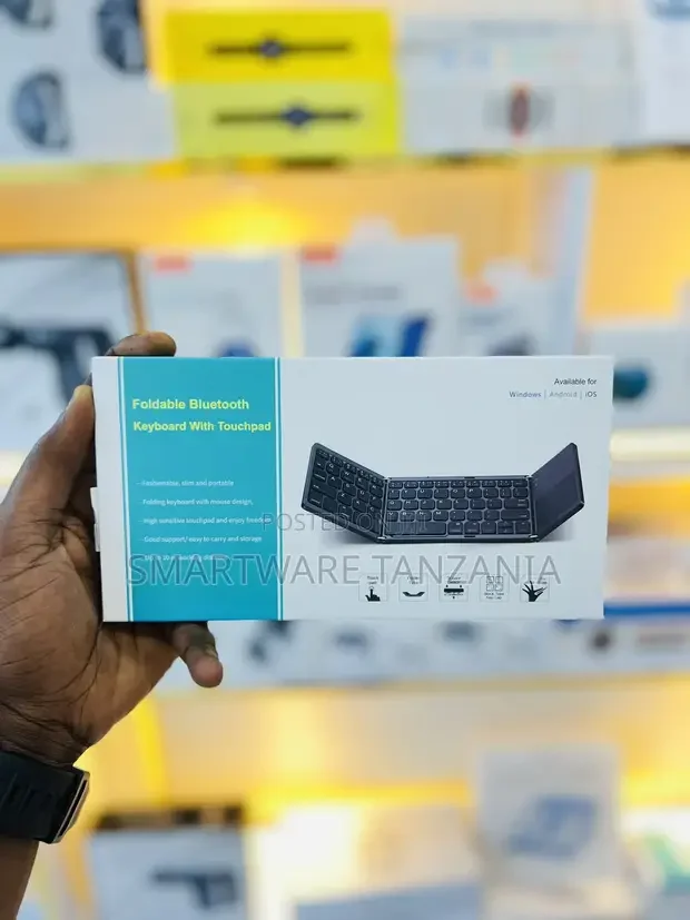 Foldable Bluetooth Keyboard With Touchpad Wireless Keyboard