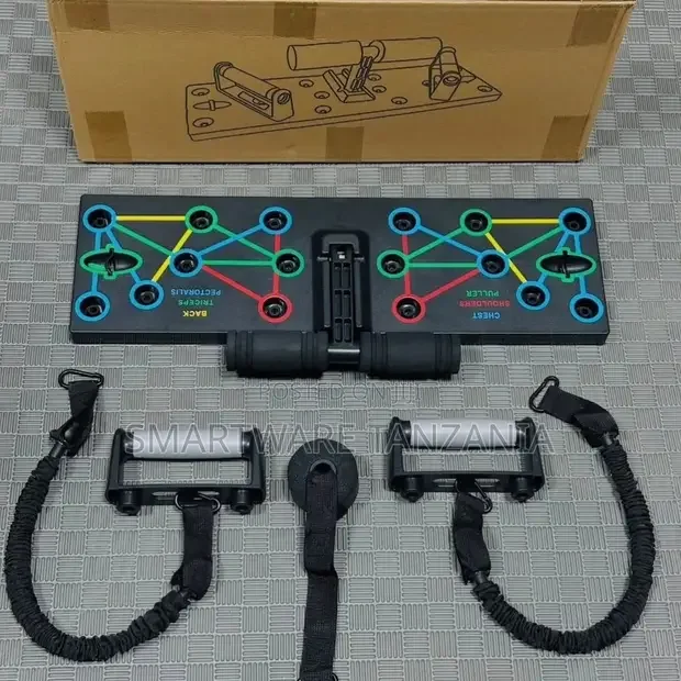 Foldable Push Up Board Resistance Band Set - Buy in Dar es Salaam, Tanzania | Smartware