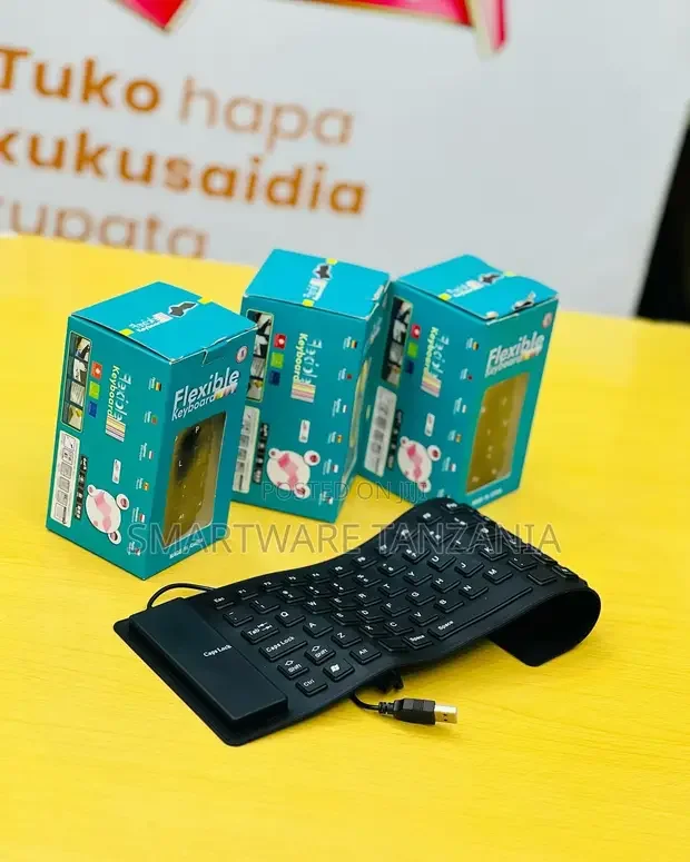 Foldable Silicone Keyboard Wired Waterproof Silent Typing