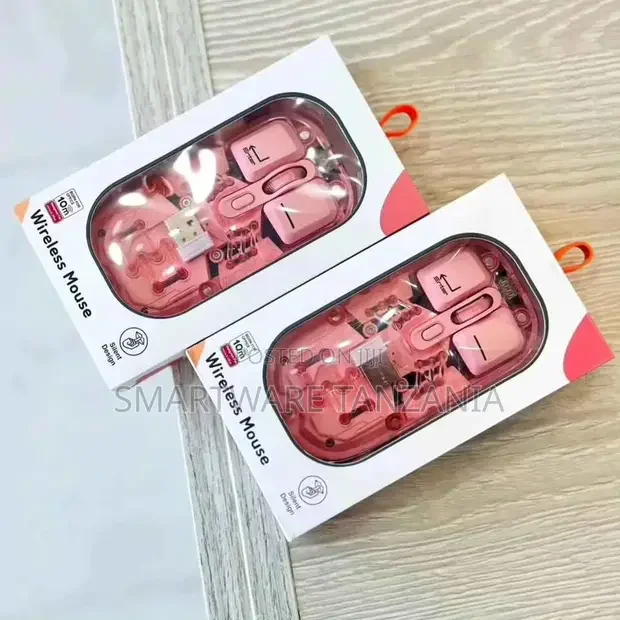 Full Transparent Portable Silent Mouse With Usb Receiver