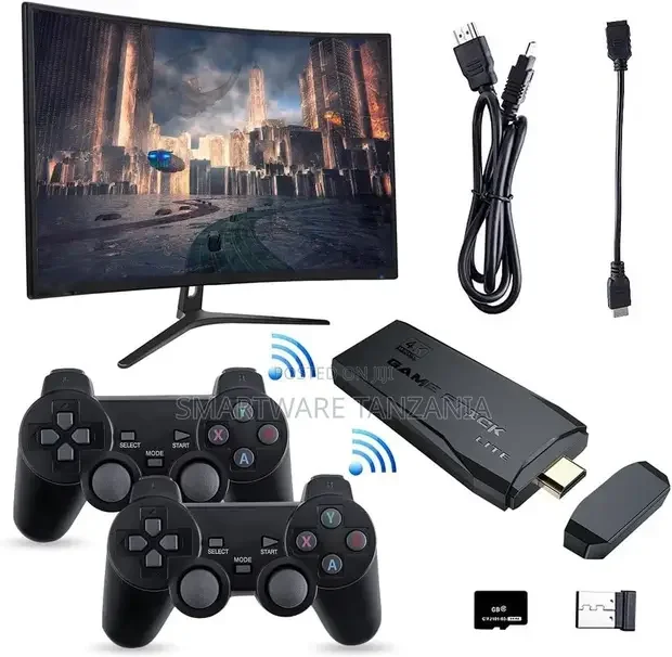 Game Console With Dual Wireless Controllers Plug Play - Buy in Dar es Salaam, Tanzania | Smartware