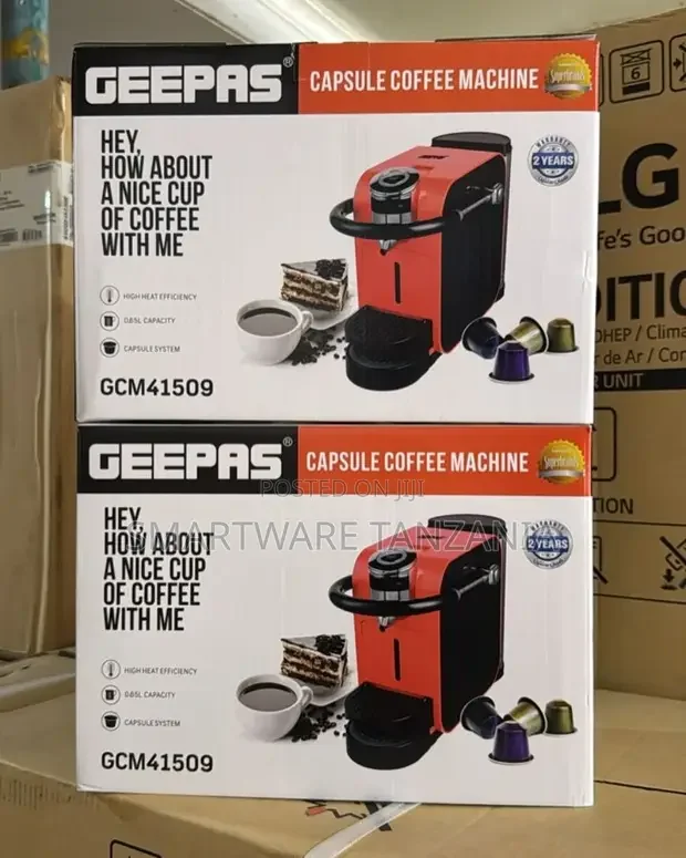 Geepas Capsule Coffee Machine, Single Serve Coffee Brewer - Buy in Dar es Salaam, Tanzania | Smartware