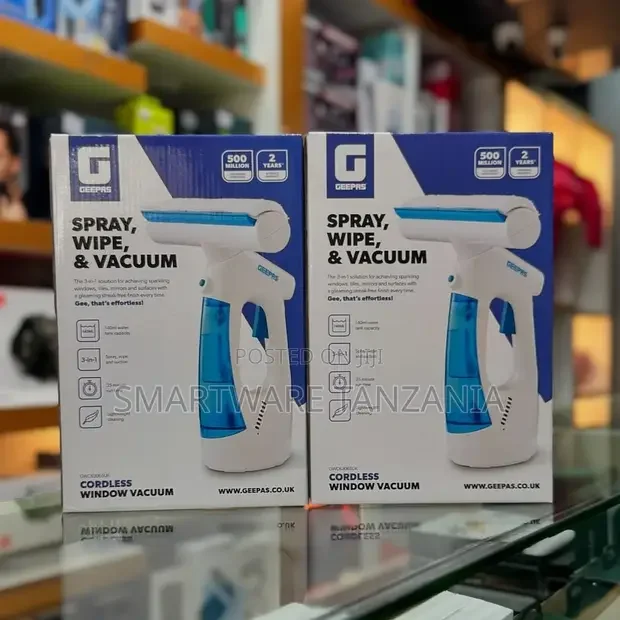 Geepas Cordless Window Vacuum, Portable 3-in-1 Window Vacuum - Buy in Dar es Salaam, Tanzania | Smartware