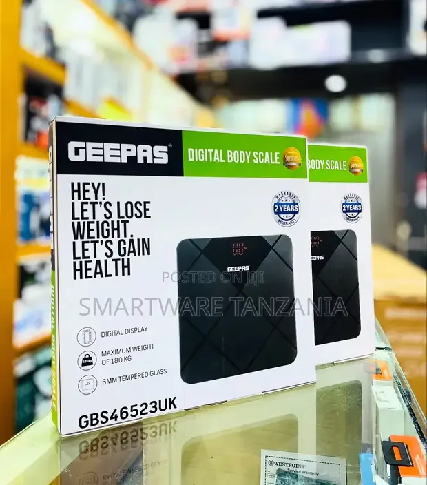 Geepas Digital Body Scale, 180kg Capacity - Buy in Dar es Salaam, Tanzania | Smartware