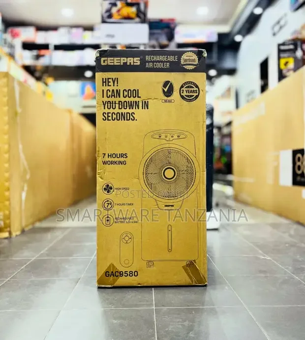 Geepas GAC9580 Rechargeable Air Cooler Fan - Buy in Dar es Salaam, Tanzania | Smartware