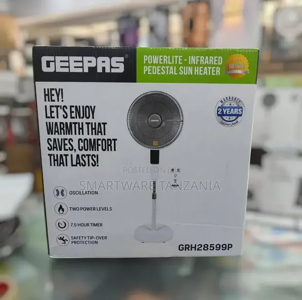 Geepas GRH28599P Infrared Pedestal Sun Heater - Buy in Dar es Salaam, Tanzania | Smartware