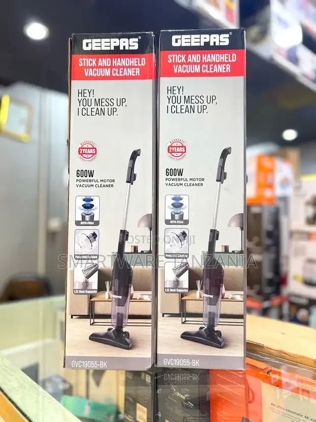 Geepas Gvc19055-Bk Stick and Handheld Vacuum Cleaner
