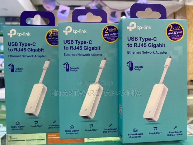 Gigabit Type-C to RJ45 Ethernet Adapter - Buy in Dar es Salaam, Tanzania | Smartware