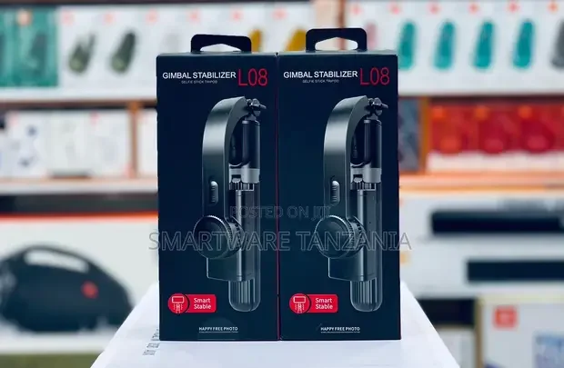 Gimbal Stabilizer L08 Selfie Stick Tripod - Buy in Dar es Salaam, Tanzania | Smartware