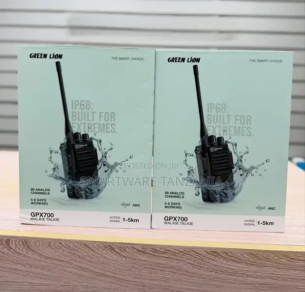 Gpx700 Walkie Talkie - IP68 Waterproof, 1-5km Range - Buy in Dar es Salaam, Tanzania | Smartware