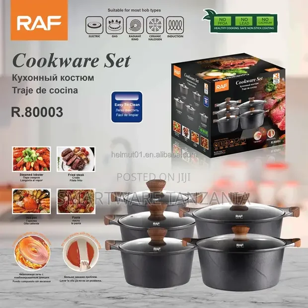 Granite Coated Non Stick Smart Cookware Set 5 PCS - Buy in Dar es Salaam, Tanzania | Smartware