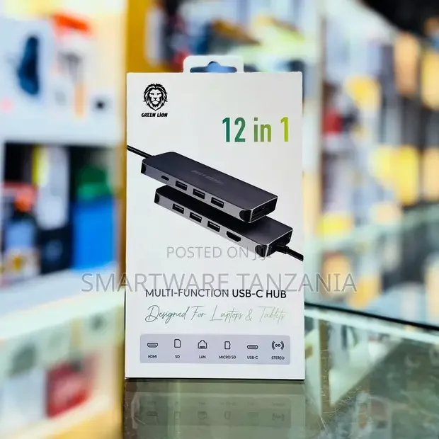Green Lion 12-in-1 Multi-Function USB-C Hub - Buy in Dar es Salaam, Tanzania | Smartware