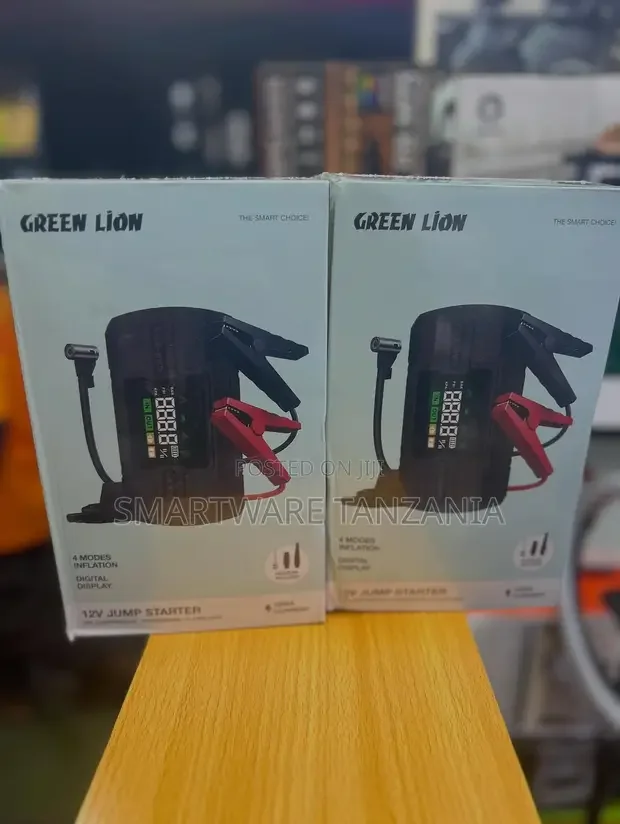 Green Lion 12V Jump Starter Air Compressor - Buy in Dar es Salaam, Tanzania | Smartware