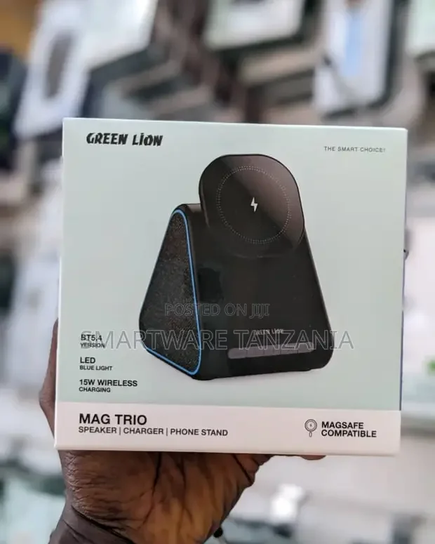 Green Lion 15w Wireless Charger with Speaker - Buy in Dar es Salaam, Tanzania | Smartware