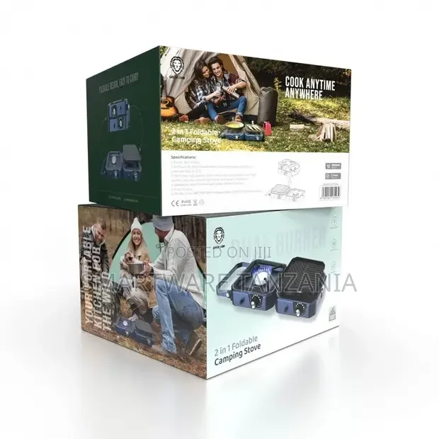 Green Lion 2 in 1 Portable Camping Stove - Blue