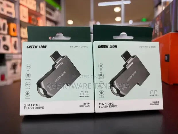 Green Lion 2in1 OTG Flash Drive USB-C USB-A 128GB/256GB - Buy in Dar es Salaam, Tanzania | Smartware