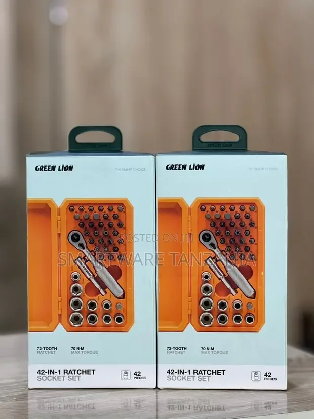 Green Lion 42-in-1 Ratchet Socket Set - Buy in Dar es Salaam, Tanzania | Smartware