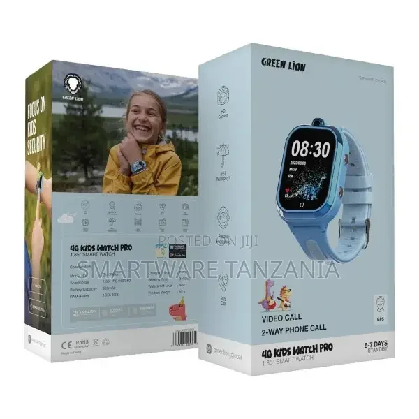 Green Lion 4g Kids Watch Pro 1.85 Smart Watch - Blue