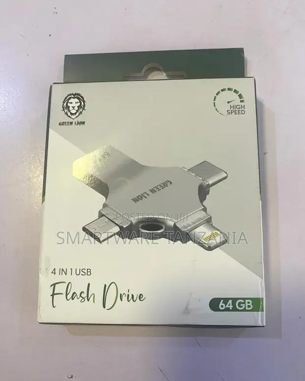 Green Lion 4in1 Flash Drive 64GB - Buy in Dar es Salaam, Tanzania | Smartware