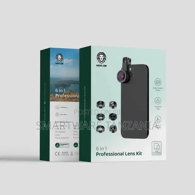 Green Lion 6 In 1 Professional Lens Kit, 25x Macro - Buy in Dar es Salaam, Tanzania | Smartware