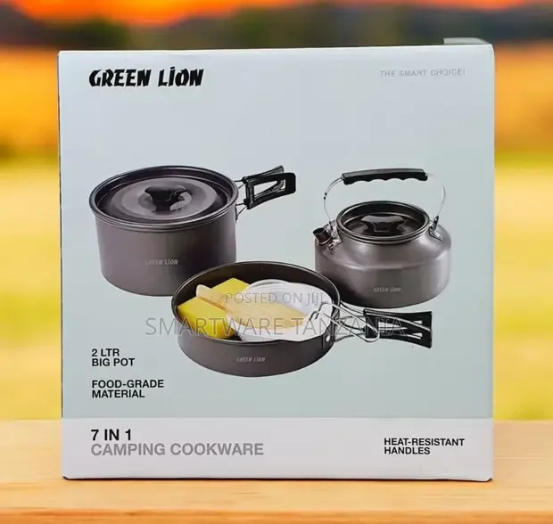 Green Lion 7 In 1 Camping Cookware - Buy in Dar es Salaam, Tanzania | Smartware