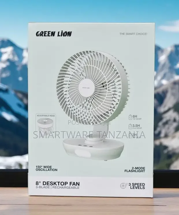 Green Lion 8 Inch Desktop Fan - Buy in Dar es Salaam, Tanzania | Smartware