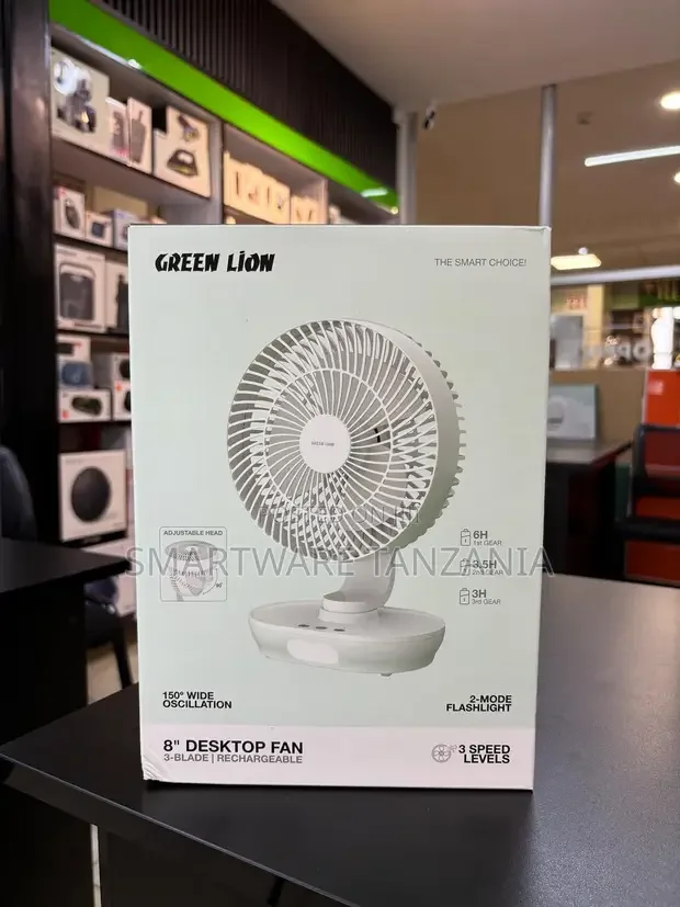Green Lion 8 Inch Desktop Fan - Buy in Dar es Salaam, Tanzania | Smartware