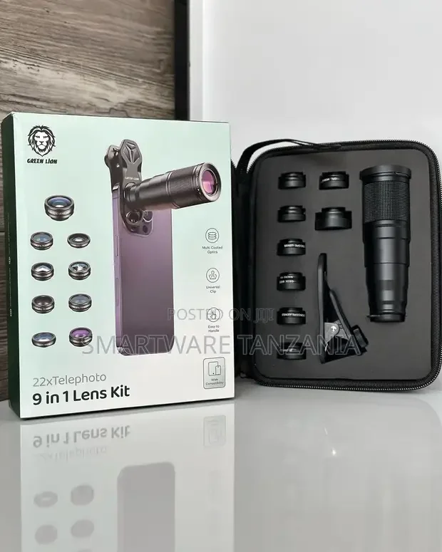 Green Lion 9 In 1 Lens Kit Phone Camera Lens - Buy in Dar es Salaam, Tanzania | Smartware