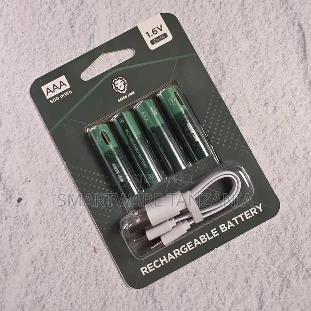 Green Lion AAA Rechargeable Battery 500mWh 4 Pack - Buy in Dar es Salaam, Tanzania | Smartware
