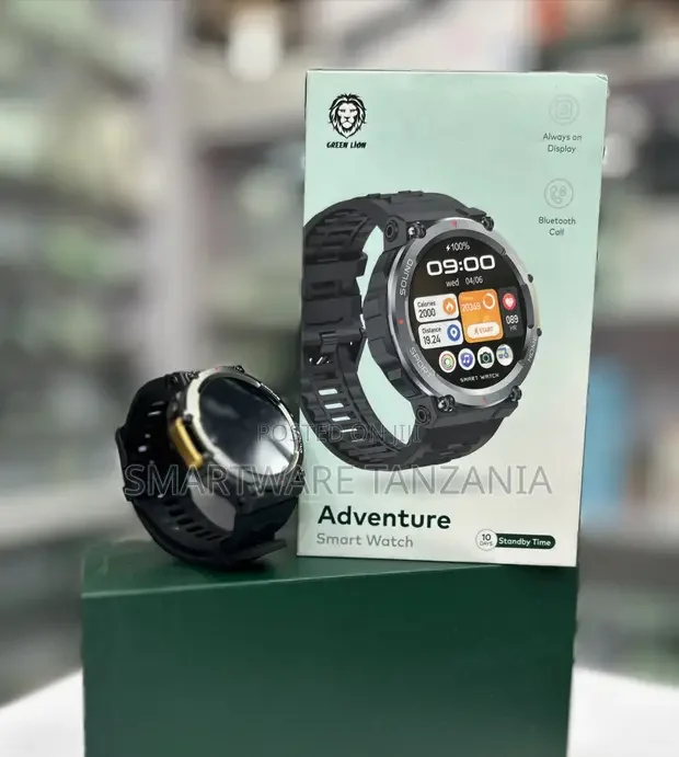 Green Lion Adventure Smart Watch Black Bluetooth - Buy in Dar es Salaam, Tanzania | Smartware