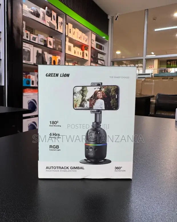 Green Lion Autotrack Gimbal 360 Rotation Face Tracking RGB 180 Degree