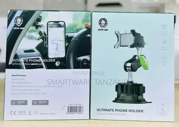 Green Lion Car Phone Holder Suction Cup Mount - Buy in Dar es Salaam, Tanzania | Smartware