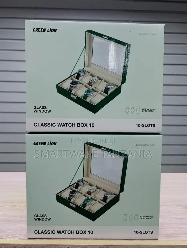 Green Lion Classic 10-Slot Watch Storage Case - Buy in Dar es Salaam, Tanzania | Smartware