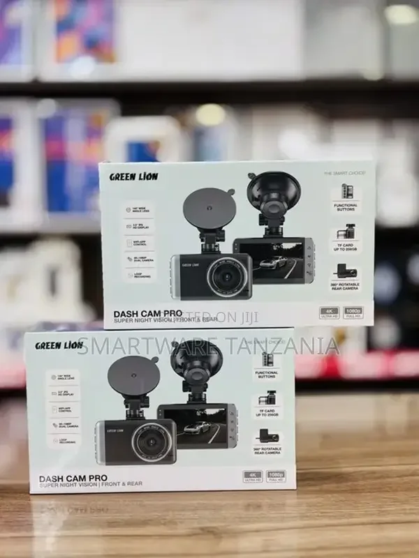 Green Lion Dash Cam Pro Dual Cam With Wifi GPS - Buy in Dar es Salaam, Tanzania | Smartware