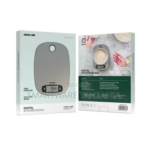 Green Lion Digital Kitchen Scale - Silver - Buy in Dar es Salaam, Tanzania | Smartware