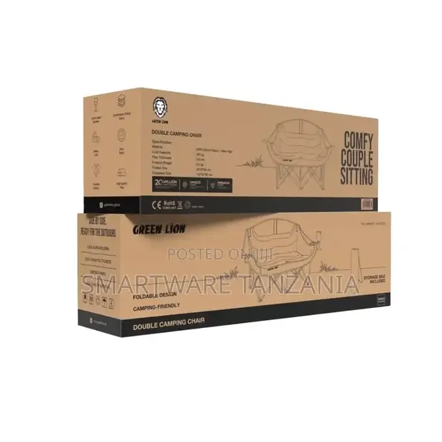 Green Lion Double Camping Chair - Beige - Buy in Dar es Salaam, Tanzania | Smartware