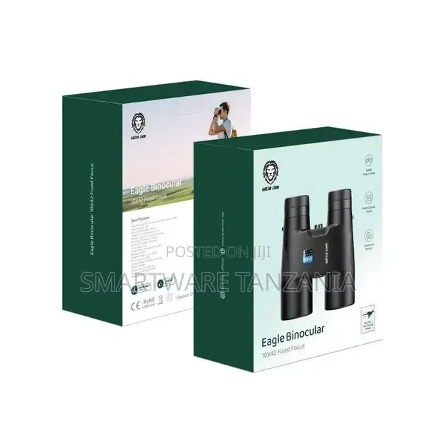 Green Lion Eagle Binocular 10x42 Fixed Focus - Buy in Dar es Salaam, Tanzania | Smartware